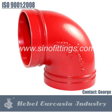 Ductile Iron Grooved Fittings Light duty Elbow