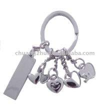 Metal Heart Key Ring
