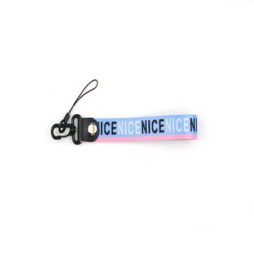 Wholesale fashion short nylon lanyards for keys