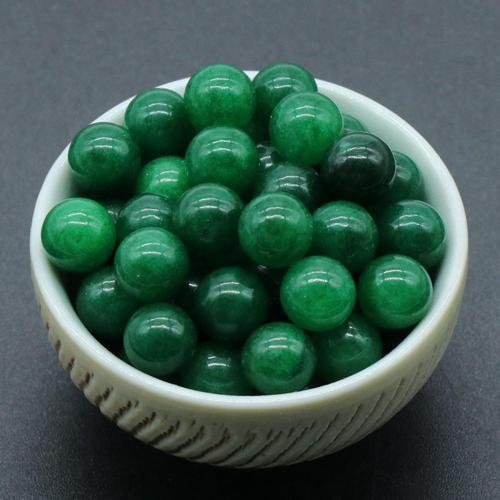 Green Agate 8MM Stone Balls Home Decoration Round Crystal Beads