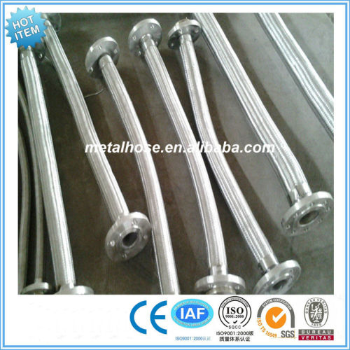 High pressure resistant flexible stainless steel braided metal hose