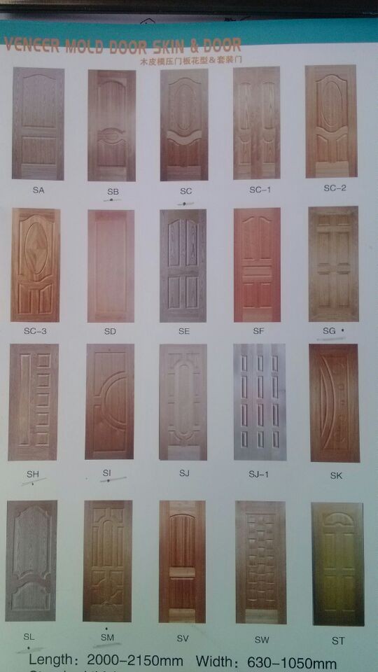 Sapeli Veneer HDF Door Skin /HDF Door Skin Factory