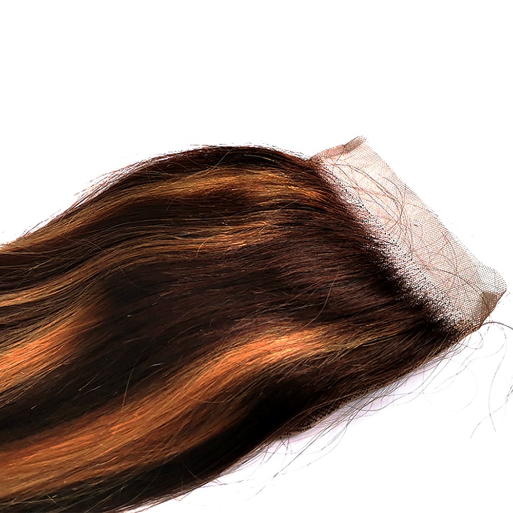 Hair Bundles Extension Soft Bag Western Body Customized Silky Straight Wave Style Hair Closure