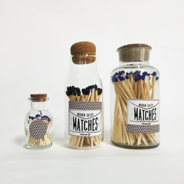 matches glass safety colorful matches in glass jars