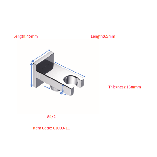 Flat Square Brausehalter Mit Wasserablauf