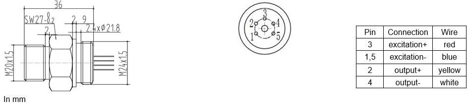 Fuel Pressure Sensor with Screw Thread Flush Diaphragm Pressure Sensor