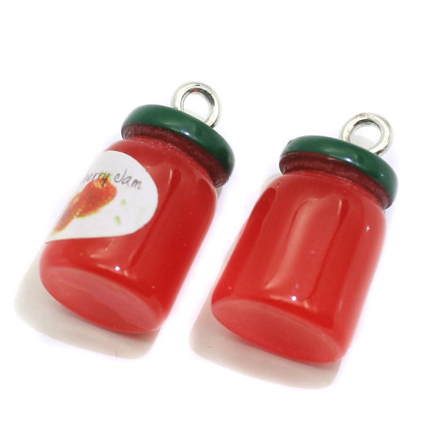 Cute Design 100pcs Newest Artificial Miniature Drink Bottle Shape Colorful for Decoration Slime Making Supplies Resin Beads