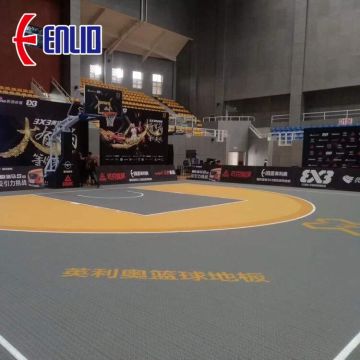 Piastrelle da pavimenti sportivi da basket all&#39;aperto in pavimenti in plastica