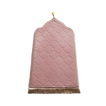 Luxury Family Machine-Made Prayer Mat with Rosary