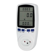 Swiss Plug Smart Home LCD Digital Power Meter for Solar Energy Monitoring - CE Certified