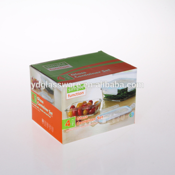 microwave glass cookware set /vacuum food storage container set