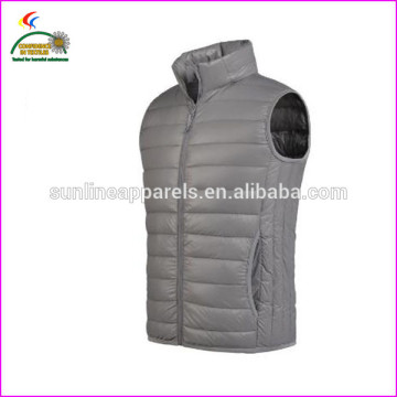 man gray down vest