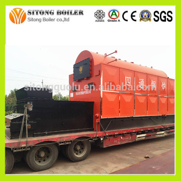 Water Fire Tube Multi Fuel 10 tph Rice Husk / Floor Mill Waste Boilers