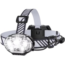 USB Rechargeable High Lumen Super Bright 5 LED Light Beads 90 Rotation Headlamp: Perfect for Emergency, Outdoor Activities like Fishing, Hiking, and Camping