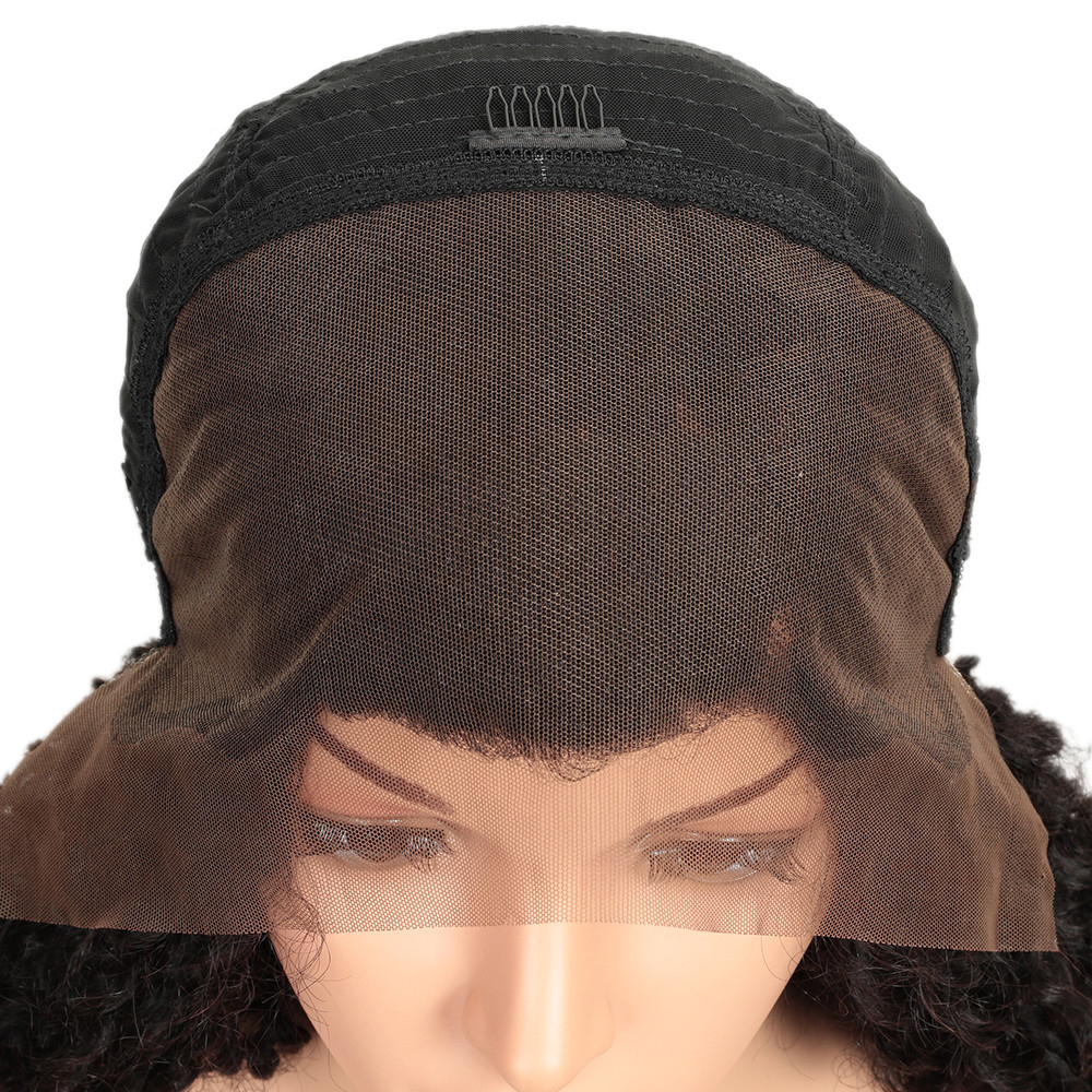 Remy Brazilian Kinky Curly Lace Front Wig Lace Frontal Human Hair Wigs for Black Women