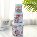 Full Color Art Paper Refined Round Box Rope