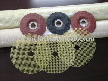 Glass fiber net for the grinding wheel