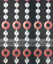 "Reasonable 56mm Crystal Plastic Bead Chain Garland "