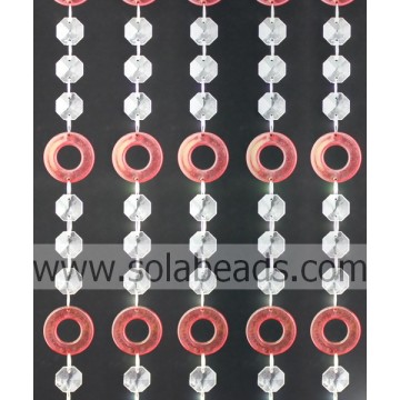 "Reasonable 56mm Crystal Plastic Bead Chain Garland "