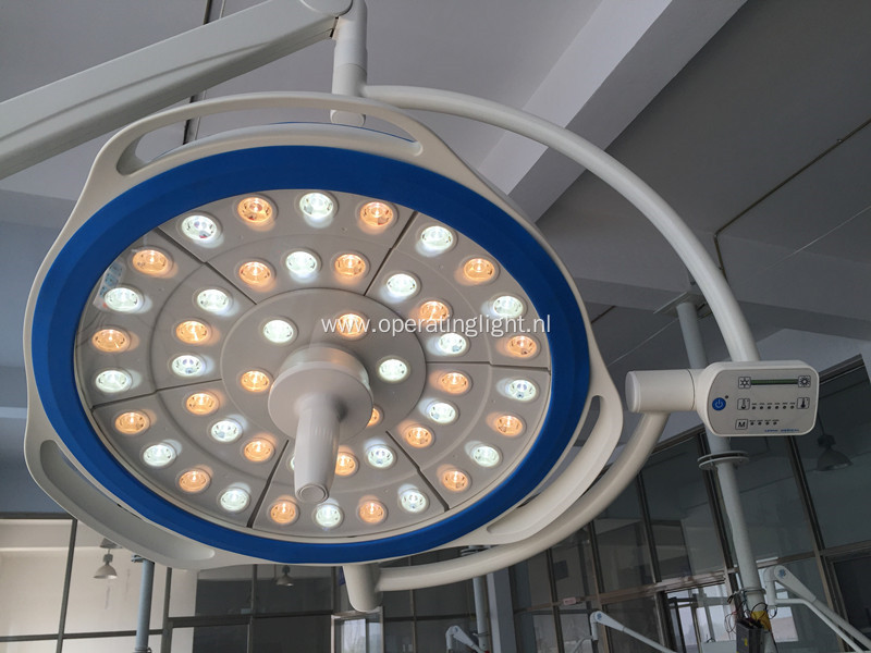 Dual lamp head LED surgical light