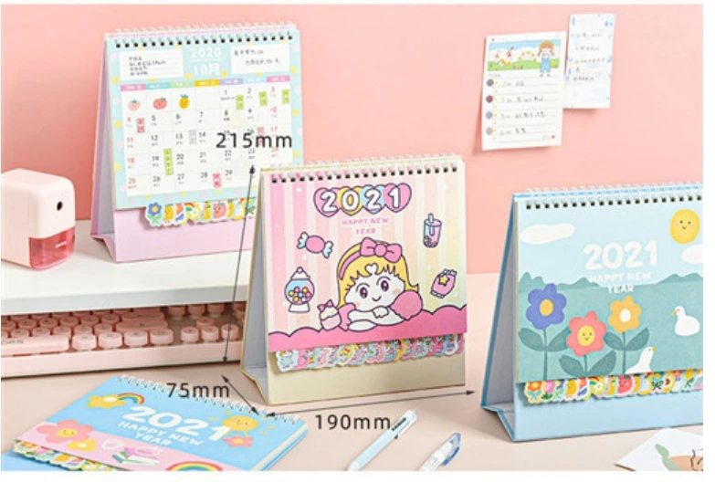 A4 Size Lovely Cartoon Desk Calendar