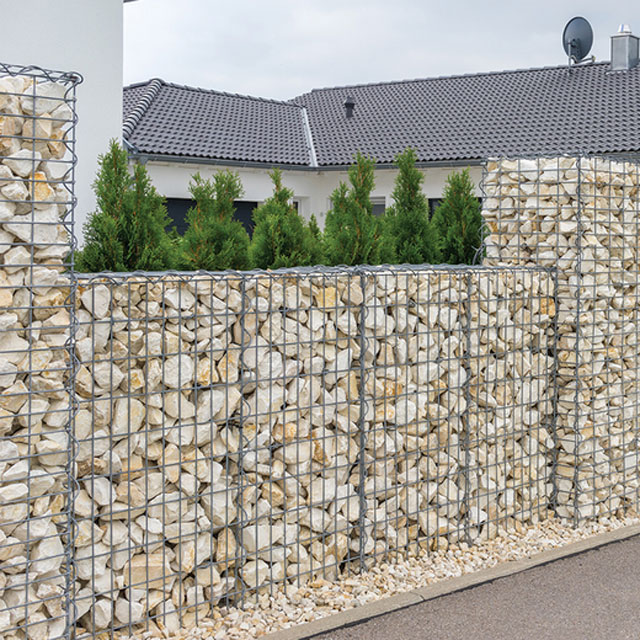 2022 // Sanxing // Panier PVC Couated Grill Stone USA Astapler AC50 Wouded Cage Lowes Pankets Wire Mesh Gabion Rétention du mur de soutènement