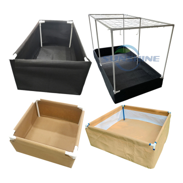 Hydroponic Fabric Grow Bed for Vegetables: Live Soil Raised Garden Bed