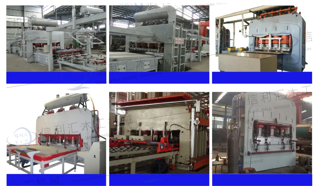 Board Laminate High Efficiency Wood Door Production Line/ Double Side Short Cycle Lamination Press Machine/ Plywood / Particle Board Mdhot Press Production Line