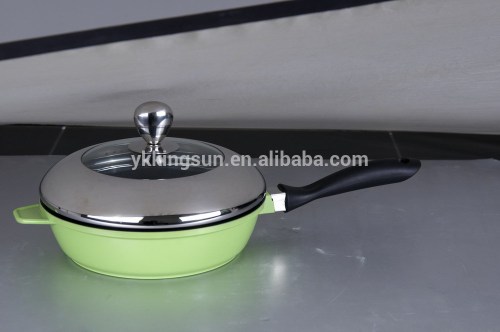 China made die-casting aluminum round fry pan