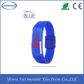 Sport Silicone Bracelet Smart USB LED Watch Waterproof Wristwatch