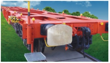 sgns 60' Container Flat Wagon