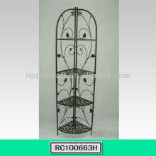 Folding Corner Bakers Rack Four Shelves