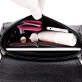 방수 빈티지 왁스 칠 된 캔버스 가죽 트림 핸드백