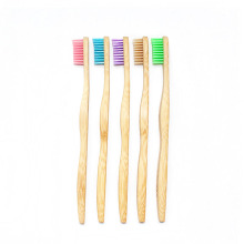 Adult Size Custom Logo Private Label Bamboo Toothbrush