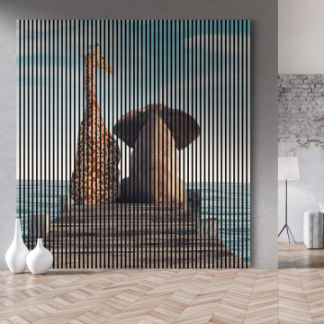 Decorative Fluted 3d Printed Wall Panel