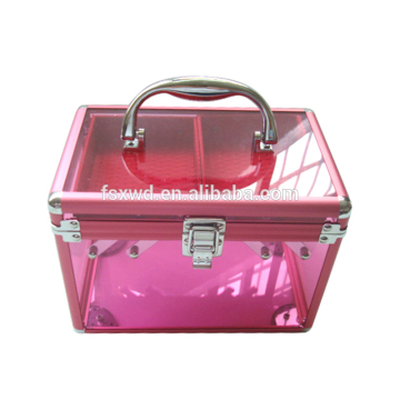 Functional carrying cosmetic case,gloss good cosmetic case,aluminum cosmetic case