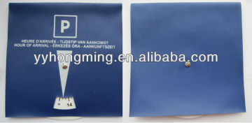 Car PVC Parking Disk Parking Disc Parking Clock Car Parking Disc
