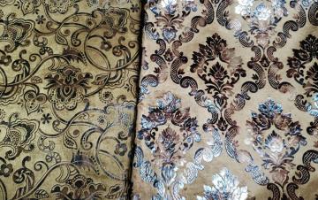 Dyed Polyester Foil Velvet Fabric for Home Textile