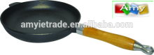 Dia 23, 25, 27 wood handle cast iron fry pan