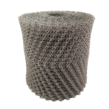 Ginning knitted wire mesh