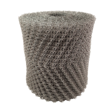 Ginning knitted wire mesh