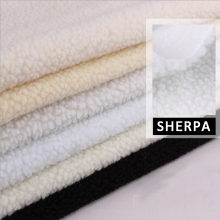 100% Polyester Sherpa Fabrics Fleece Fabrics Faux Fur