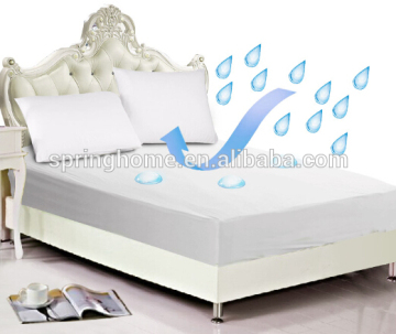 Hot sales hypoallergenic poly cotton jersey knitted TPU waterproof mattress cover