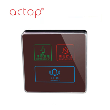 hotel electronic  touch panel doorbell doorplate