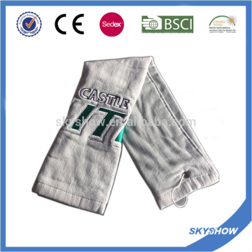 cotton custom golf towel, sports cooling towel with hook