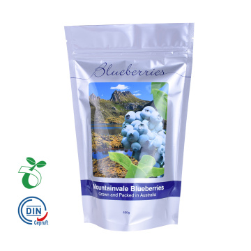Plastik berkualiti tinggi pla pbat biodegradable compostable pembungkusan makanan ziplock beg