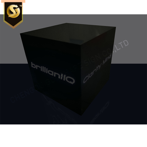 Señalización de señal de caja de luz 3d