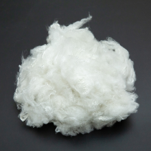 Recycled 1.4D 38mm white polyester staple fiber