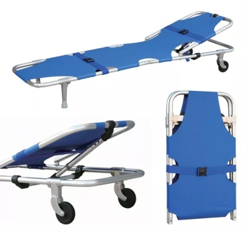 Emergency ambulance folding transfer stretcher bed