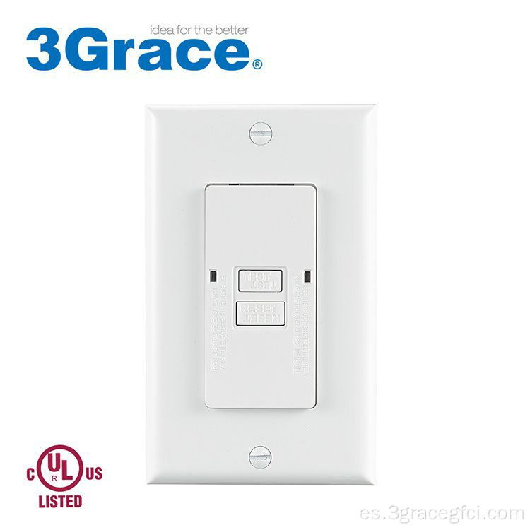 RECeptacle de la cara en blanco GFCI